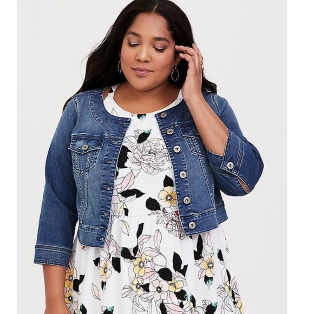 ❤️HP❤️ Torrid Denim Crop Jacket l